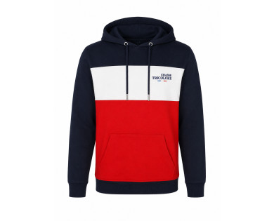 Sweat  bleu blanc rouge Chasse Tricolore