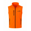 Softshell sans manches L'amour du chien - orange CHASSE TRICOLORE