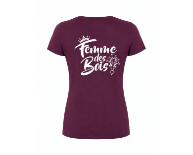 T-shirt Femme des bois - bordeaux