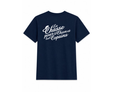 T-shirt La chasse pour le chien et les copains - navy CHASSE TRICOLORE