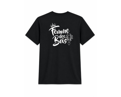 T-shirt Femme des bois - noir CHASSE TRICOLORE