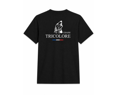 T-shirt Chasse Tricolore - noir (unisexe)