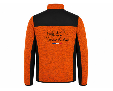 Veste L'amour du chien CHASSE TRICOLORE - orange / noir