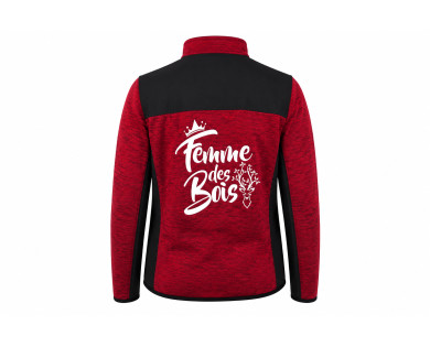 Veste Femme des bois - rouge / noir CHASSE TRICOLORE