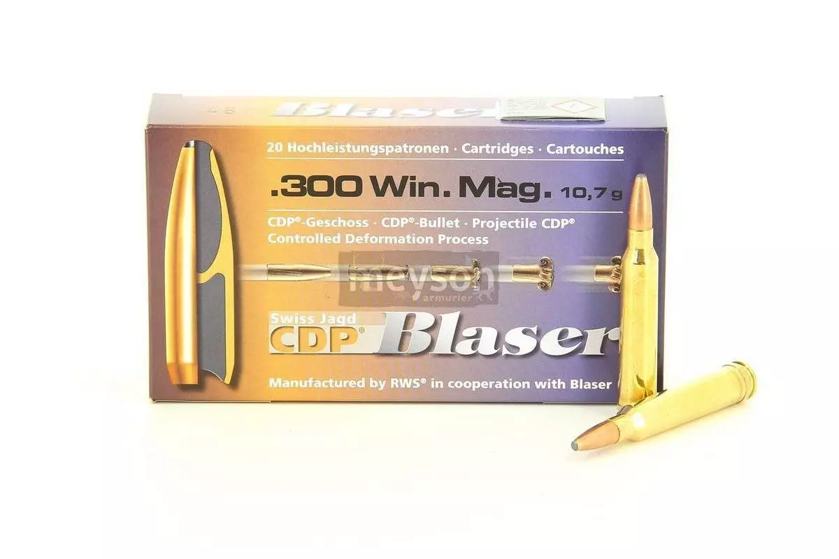 Munitions Blaser CDP 300 Win Mag 165 grs 