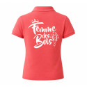 Polo Femme des bois - corail CHASSE TRICOLORE