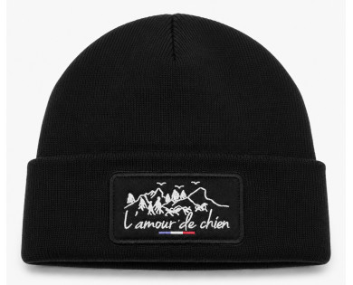 Bonnet Chasse tricolore L'amour du chien - noir
