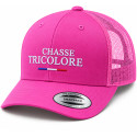 Casquette Chasse Tricolore - rose