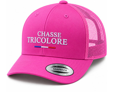 Casquette Chasse Tricolore - rose