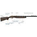 Fusil semi-automatique BERETTA A400 Solo Wood calibre 12/76