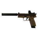 Pistolet FN 502 FDE tactique Calibre 22 LR Pack Silence