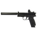Pistolet FN 502 Noir Tactique Calibre 22 LR Pack Silence