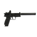 Pistolet FN 502 Noir Tactique Calibre 22 LR Pack Silence
