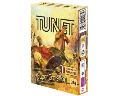 Cartouches de chasse TUNET Super Croisillon calibre 12 - 35 grammes