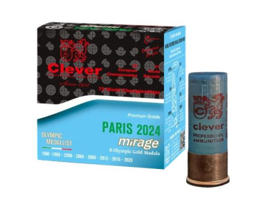 Boîte de 25 Cartouches Clever T3 Paris calibre 12/70 plomb n°7,5 - 28 grs