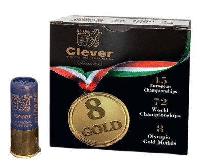Boîte de 25 cartouches Clever Mirage T4 - 9 gold calibre 12/70 - 28 grs