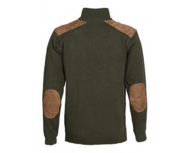 Pull col zippé Kaki Ligne Verney-Carron