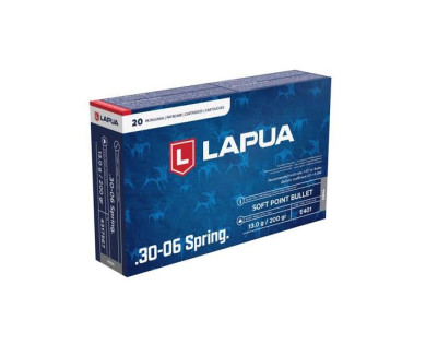 Munitions Lapua calibre 30-06 Soft Point 200 grains