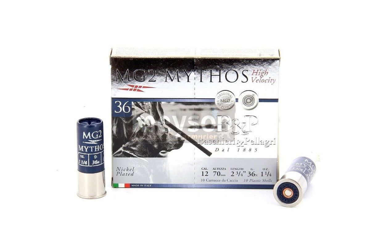 Cartouches B&P MG2 MYTOS 36 HV BJ calibre 12/70 36 g