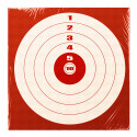 100 Cibles 14x14 Rouge