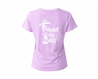 T-shirt CHASSE TRICOLORE Femme de Bois Rose