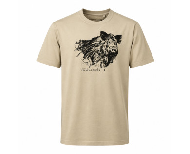 T-Shirt Sanglier LIGNE VERNEY CARRON Beige