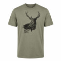 T-Shirt Cerf LIGNE VERNEY CARRON Kaki