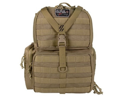 Sac à dos tan GPS modèle Pistolero pour 3 armes de poing