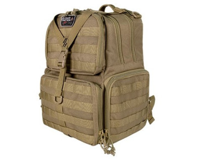 Sac à dos tan GPS modèle Pistolero pour 3 armes de poing