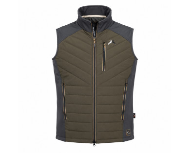 Gilet Setter LIGNE VERNEY CARRON Marron/Bleu