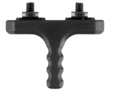 Poignée aluminium micro prise Stop M-Lok verticale noire PARANTEZ MORISSON