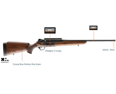 Carabine linéaire BERETTA BRX1 Bois Xtra Grain calibre 30-06 - 51 cm