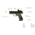 Pistolet BERETTA APX1 A1 Ported calibre 9x19 - 4,25''