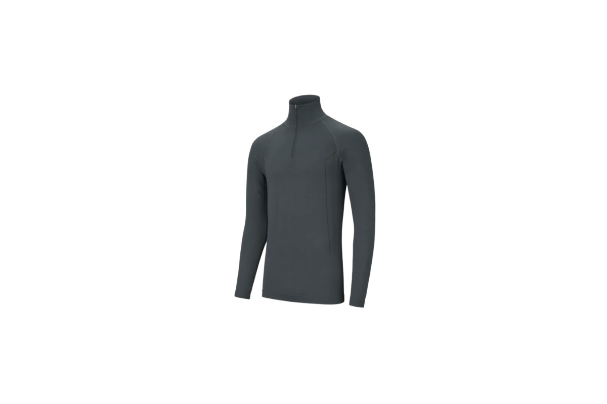 T-Shirt Col Zippé STAGUNT Gris