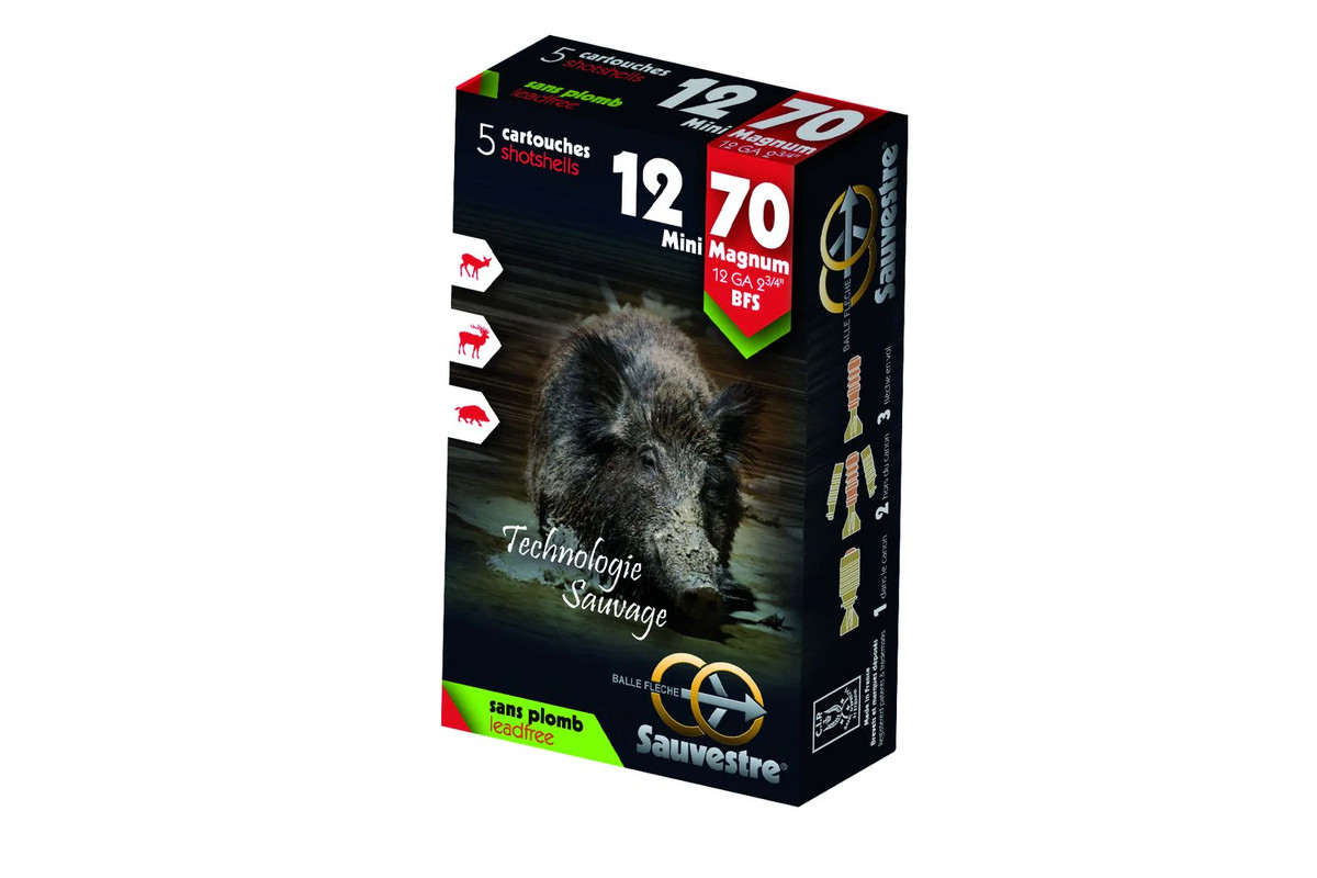Balles Fleche SAUVESTRE Mini Magnum calibre 12/70 sans plomb