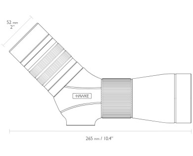 Longue-vue Hawke Frontier ED X 15-35x56 coudée