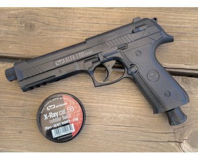 Pack Pistolet de défense LTL Alfa 1.5 Gen II Noir calibre 50 + 25 billes X-Rey
