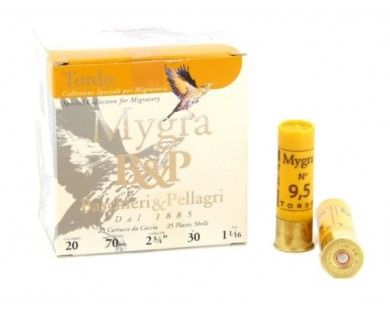 Cartouches B&P MYGRA TORDO calibre 20/70 30g 