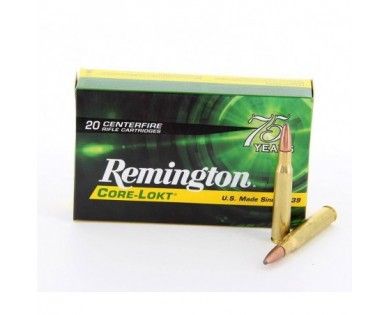 Munitions Remington Core Lokt calibre 30-06 – 180 grains 