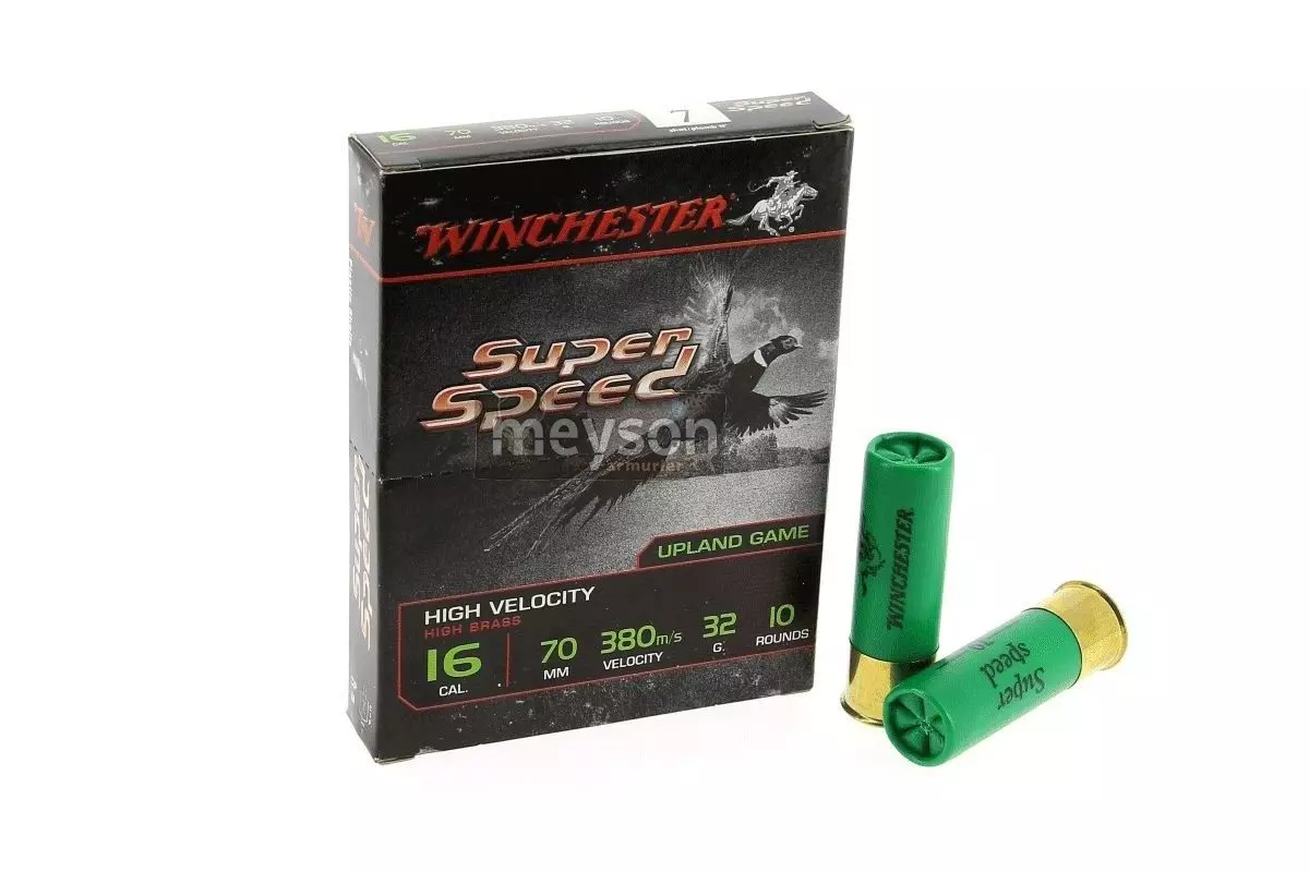 Cartouches de chasse Winchester super speed calibre 16/70 n°7 