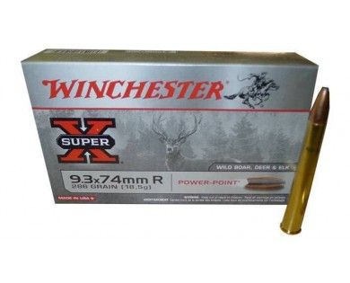 Munititions Winchester 9.3x74R Power-Point 286 grains 