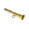 Corne de poche ronde 12 cm laiton poli - Elless 