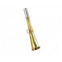 Corne de poche plate 16 cm laiton poli - Elless 