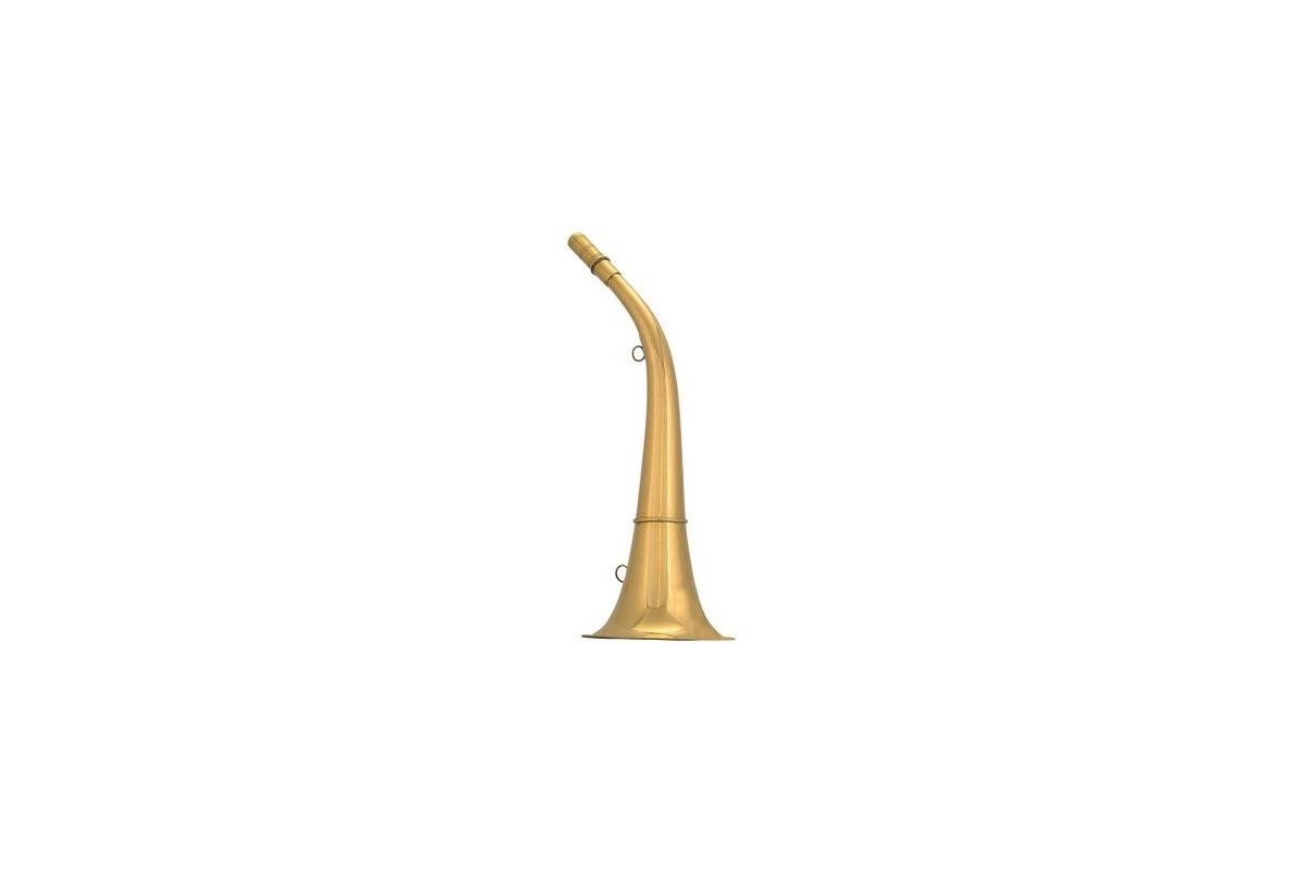 Corne ronde Compiègne 24 cm laiton poli