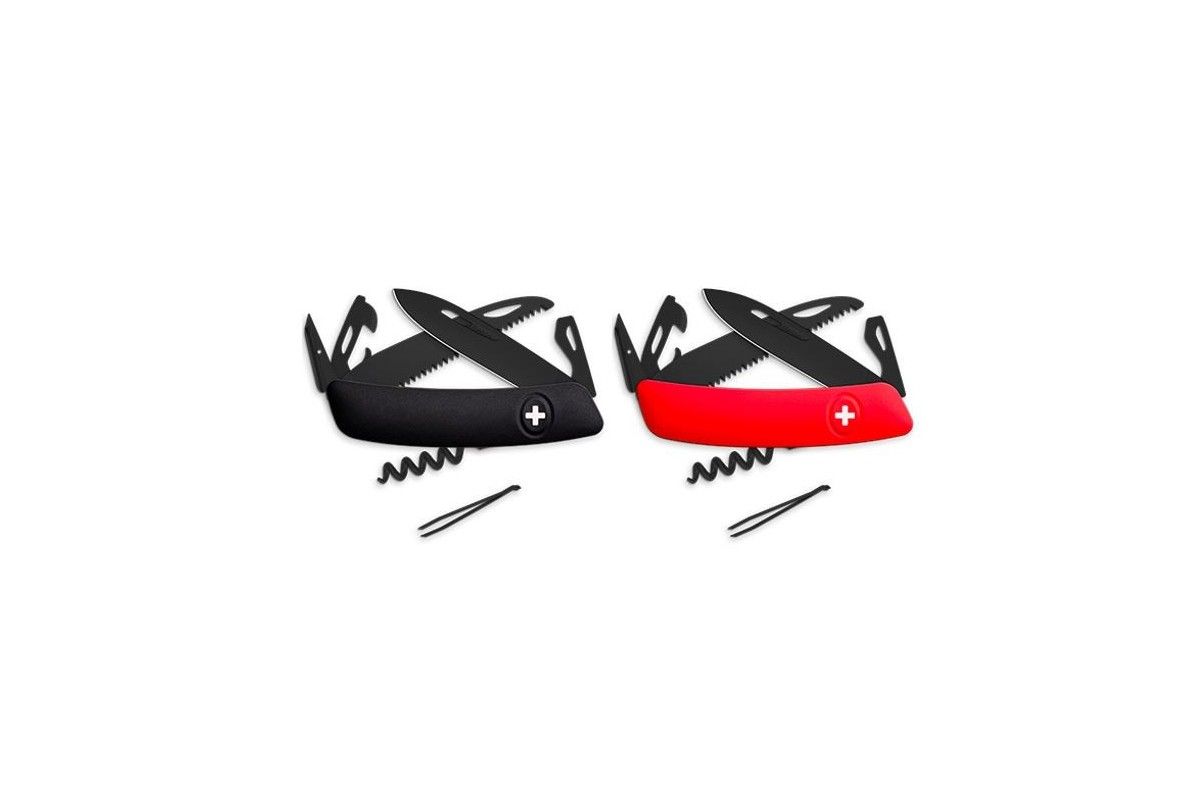 Couteau D05 AllBlack Swiza 12 Fonctions