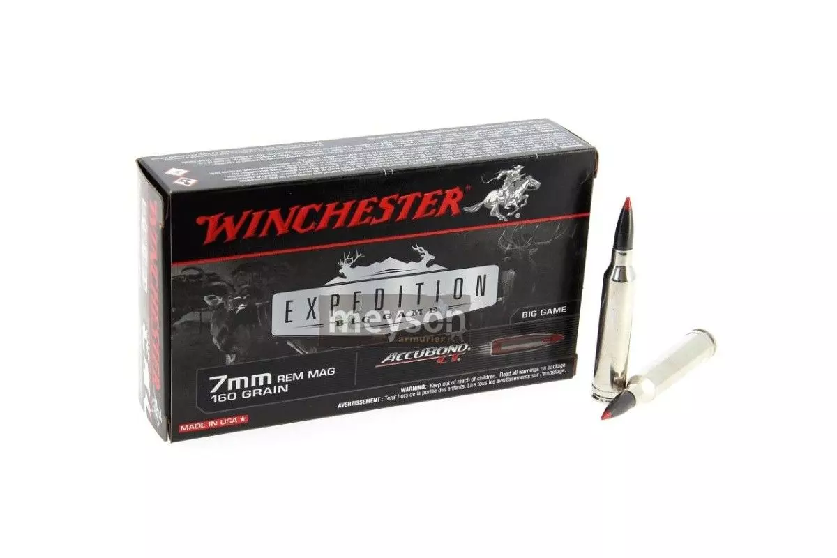 Munitions Winchester 7mm Rem Accubond Ct 160 
