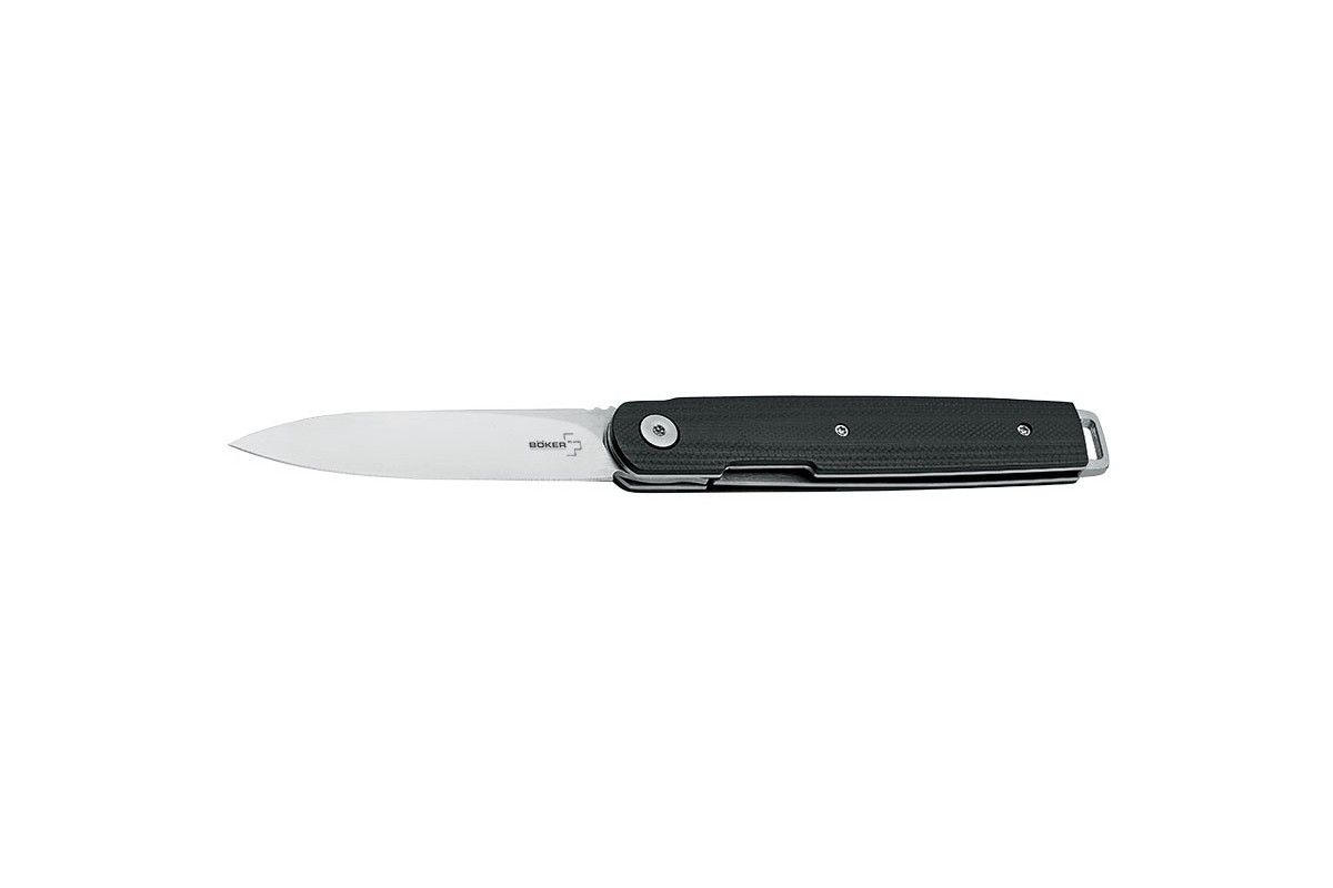 Couteau LRF G10 - Lame 78mm - Manche G10 - Clip boker Couteau LRF G10 - Lame 78mm - Manche G10 - Clip boker