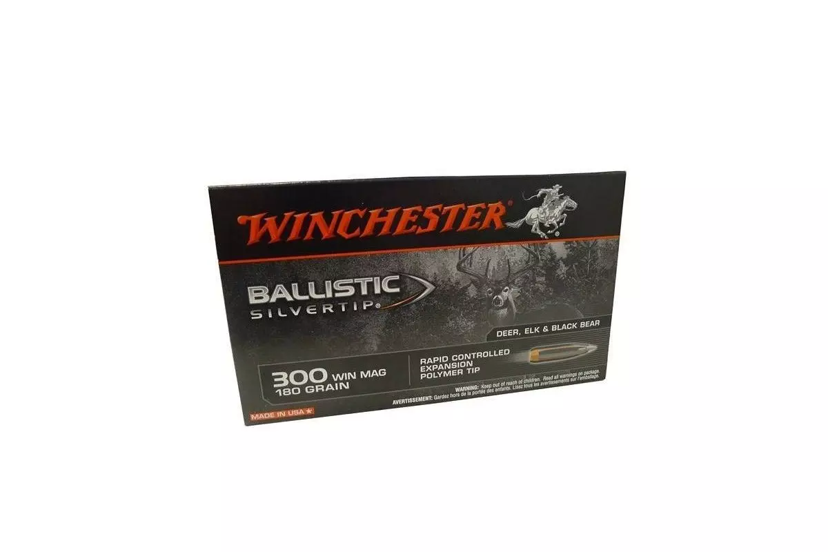 Balles Winchester 300 Win Mag Ballistic Silvertip 180 Grains 