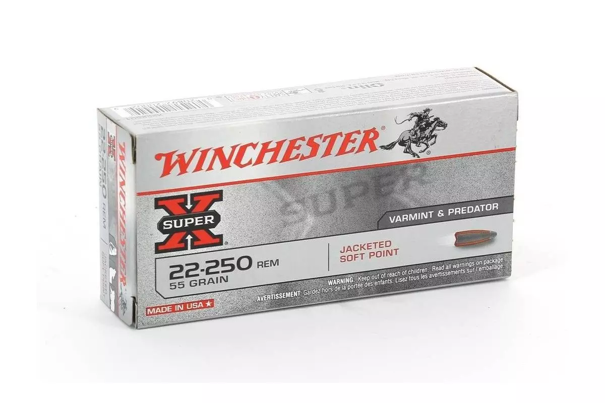Munitions Winchester 22-250 Super-X Soft Point 