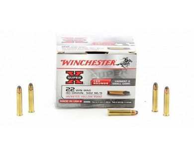 Munitions 22 Win Mag Super-X 40grains JHP X150 